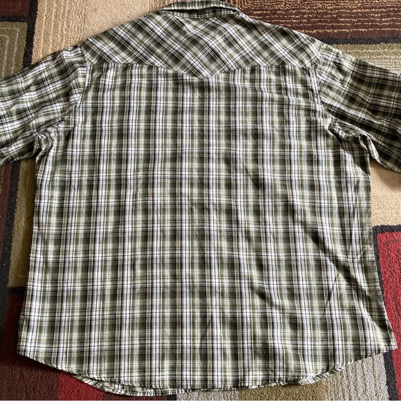 Wrangler Western Fashion Pearl Snap Button Up Shirt Men's Size 2XL Long Sleeve - Picture 5 of 8